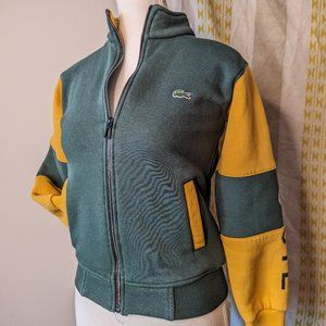 XS vintage Lacoste zip-up sweater with brand detailing